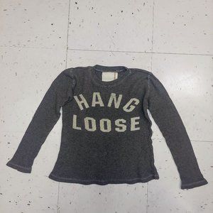 Vintage child's thermal weave grey long sleeve t-shirt